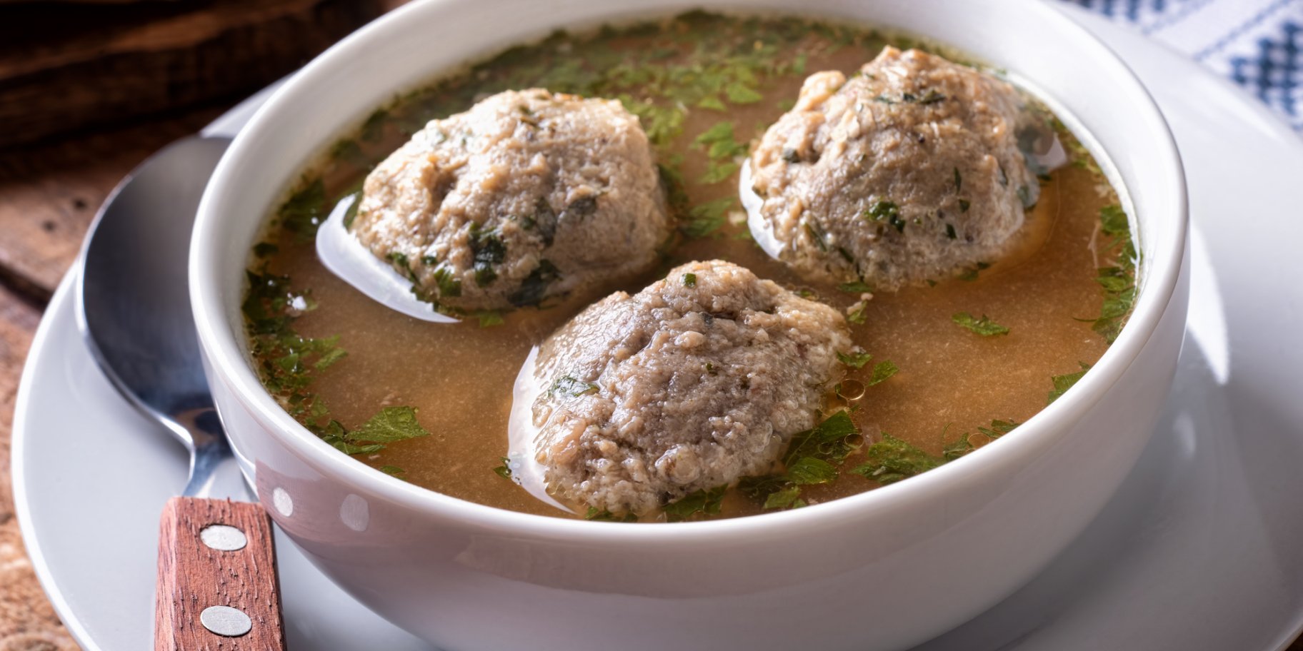 Суп с печеночными кнедликами