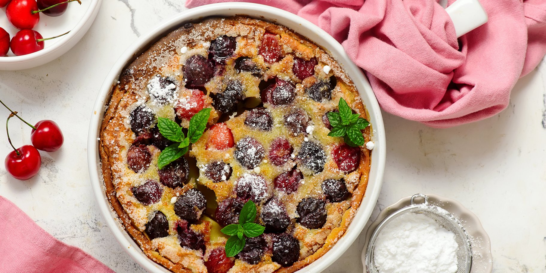 Клафуті з черешнею