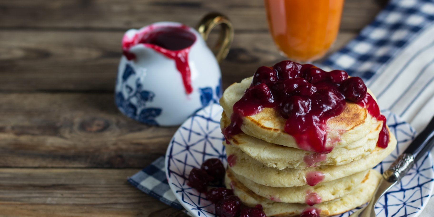 Млинці з вишнями