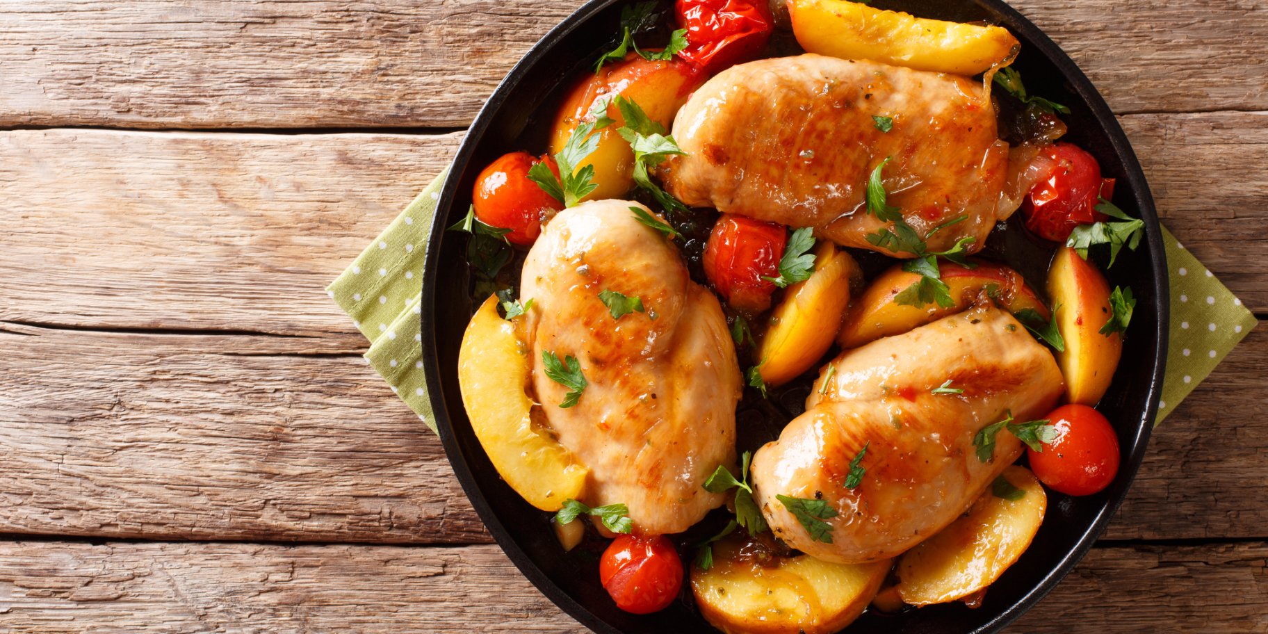 Курячі грудки в персиковій глазурі