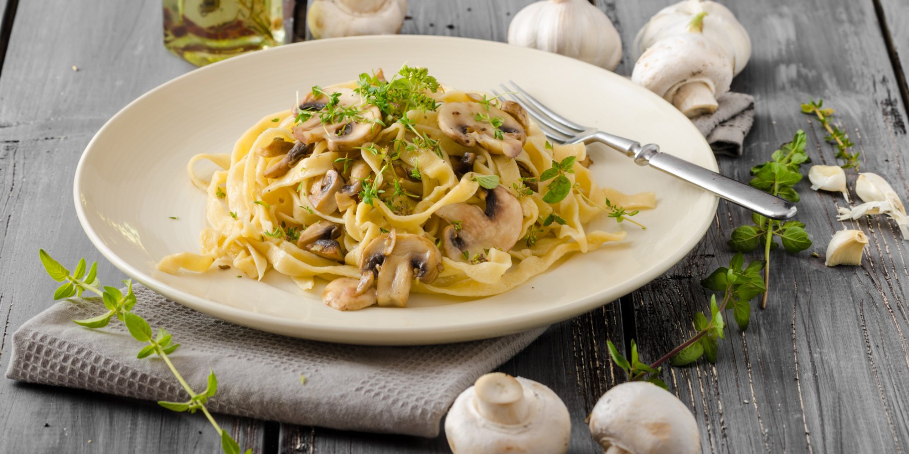 фетучіні з грибами