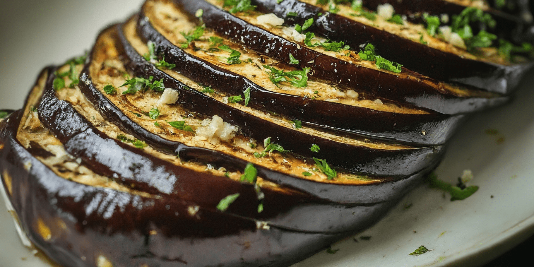 Баклажани, запечені гармонькою