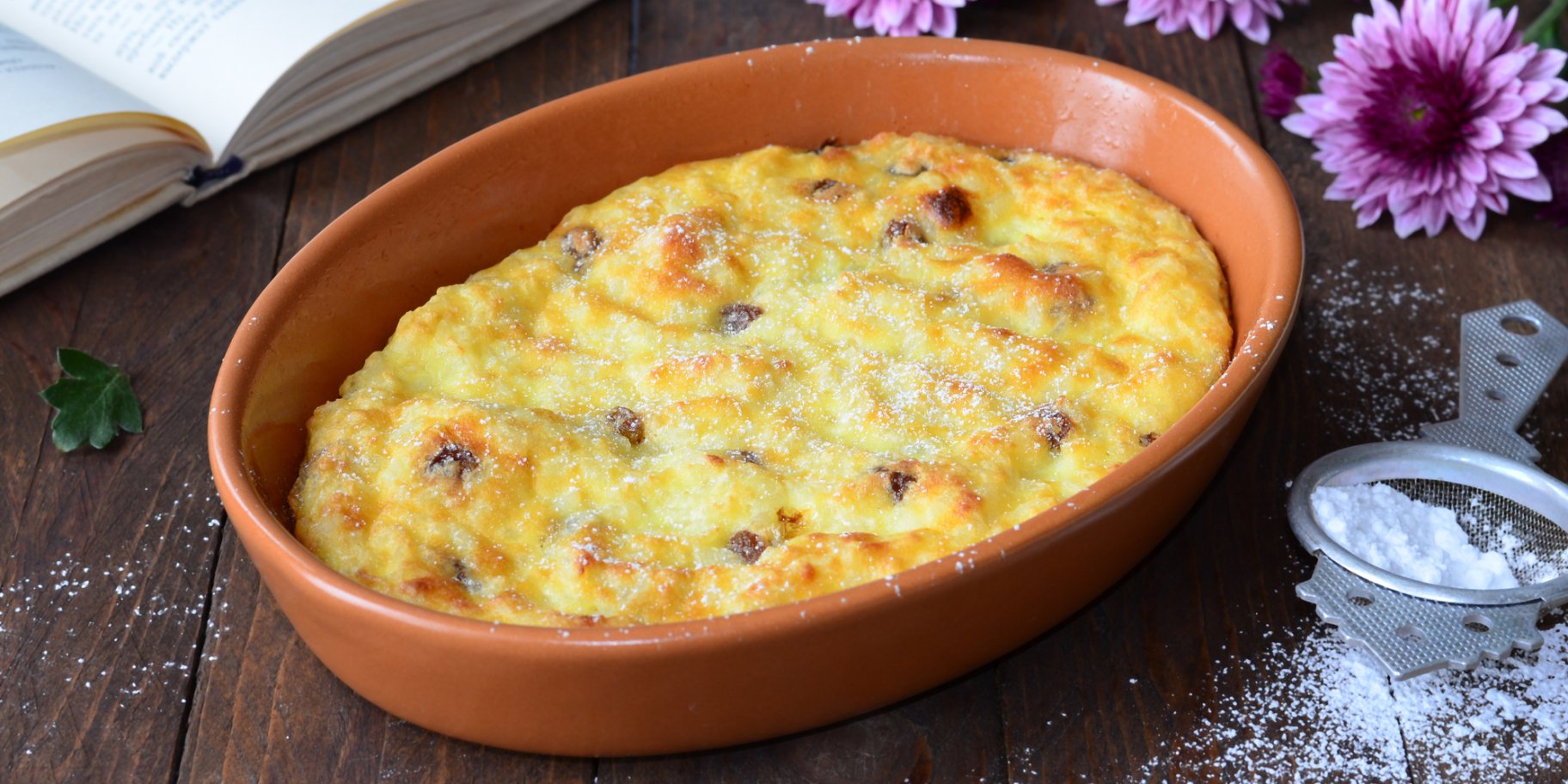 Рисова запіканка з фруктами