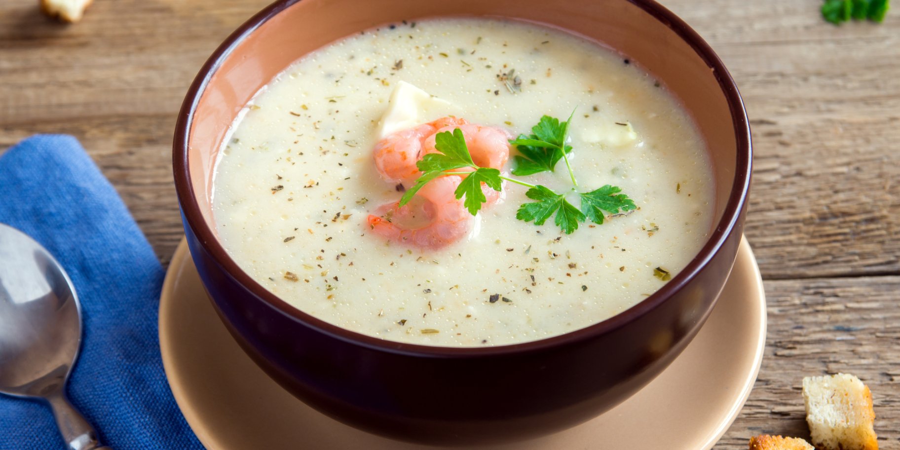 суп з м'ясом криля