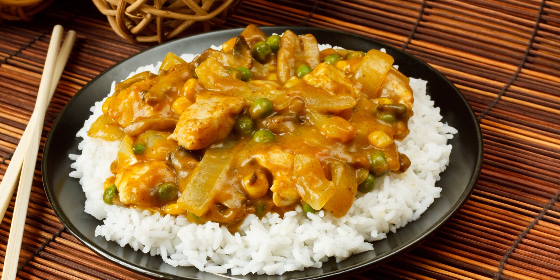 Курка карі з рисом