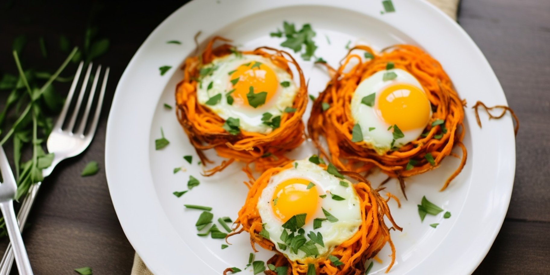 Овочеве гніздо з яйцем