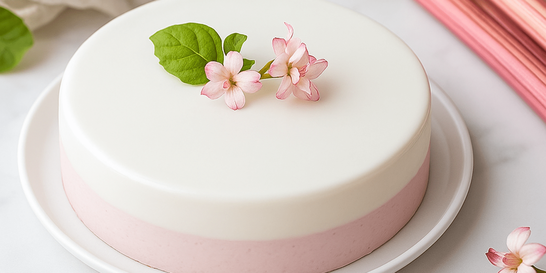 Чизкейк з ревенем