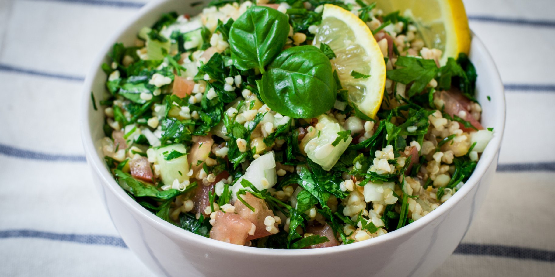 Лосось з булгуром - теплий салат