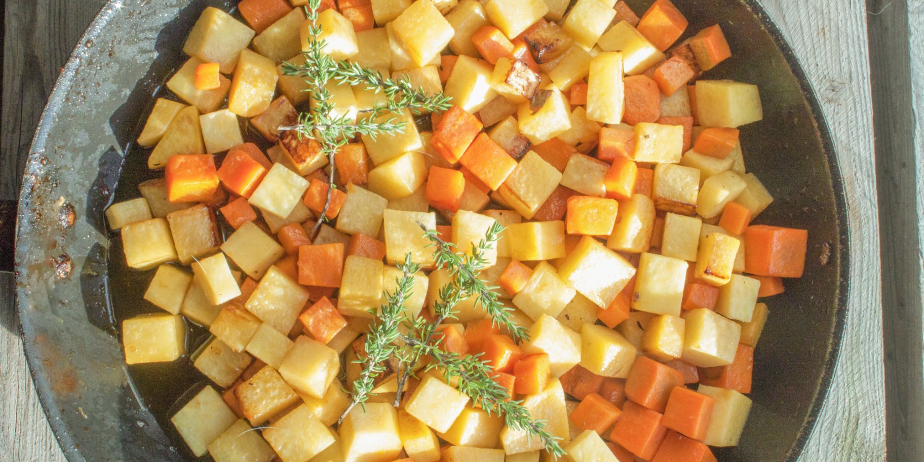 Постное рагу с тыквой и репой