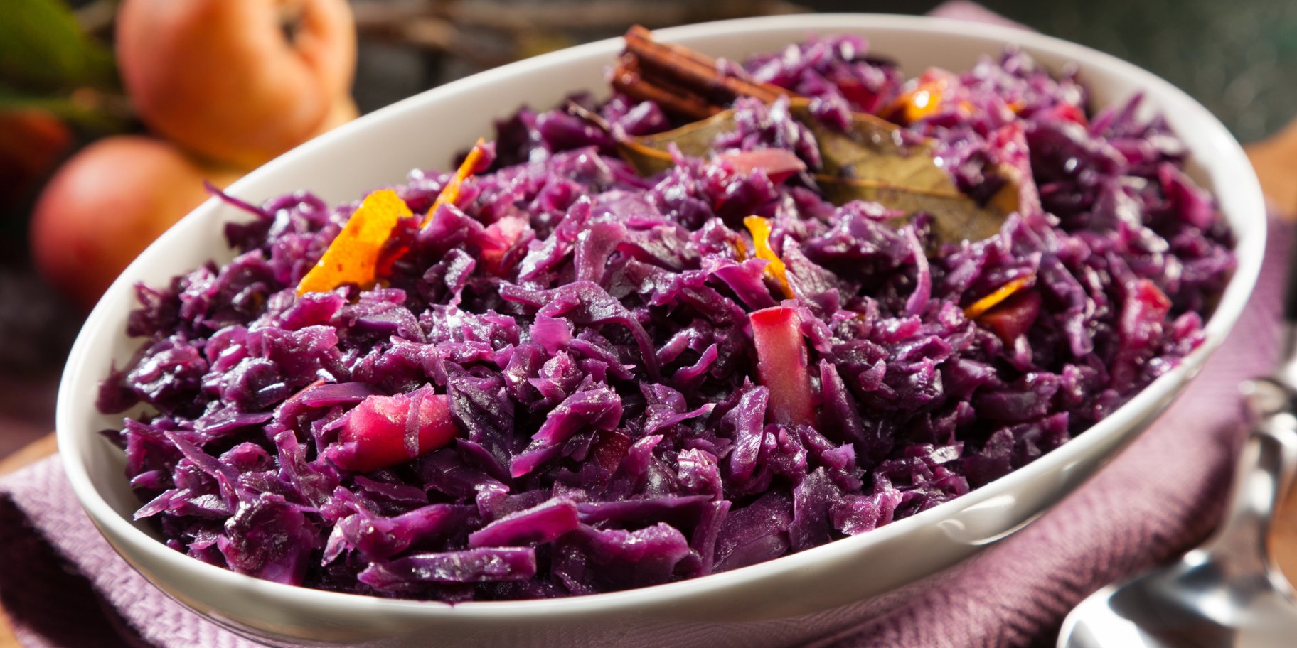 Смажена червона капуста