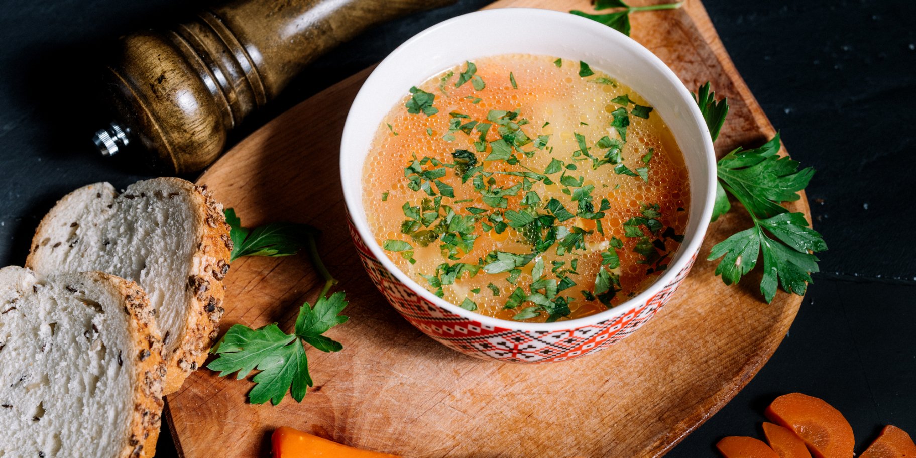 Куриный суп с кускусом