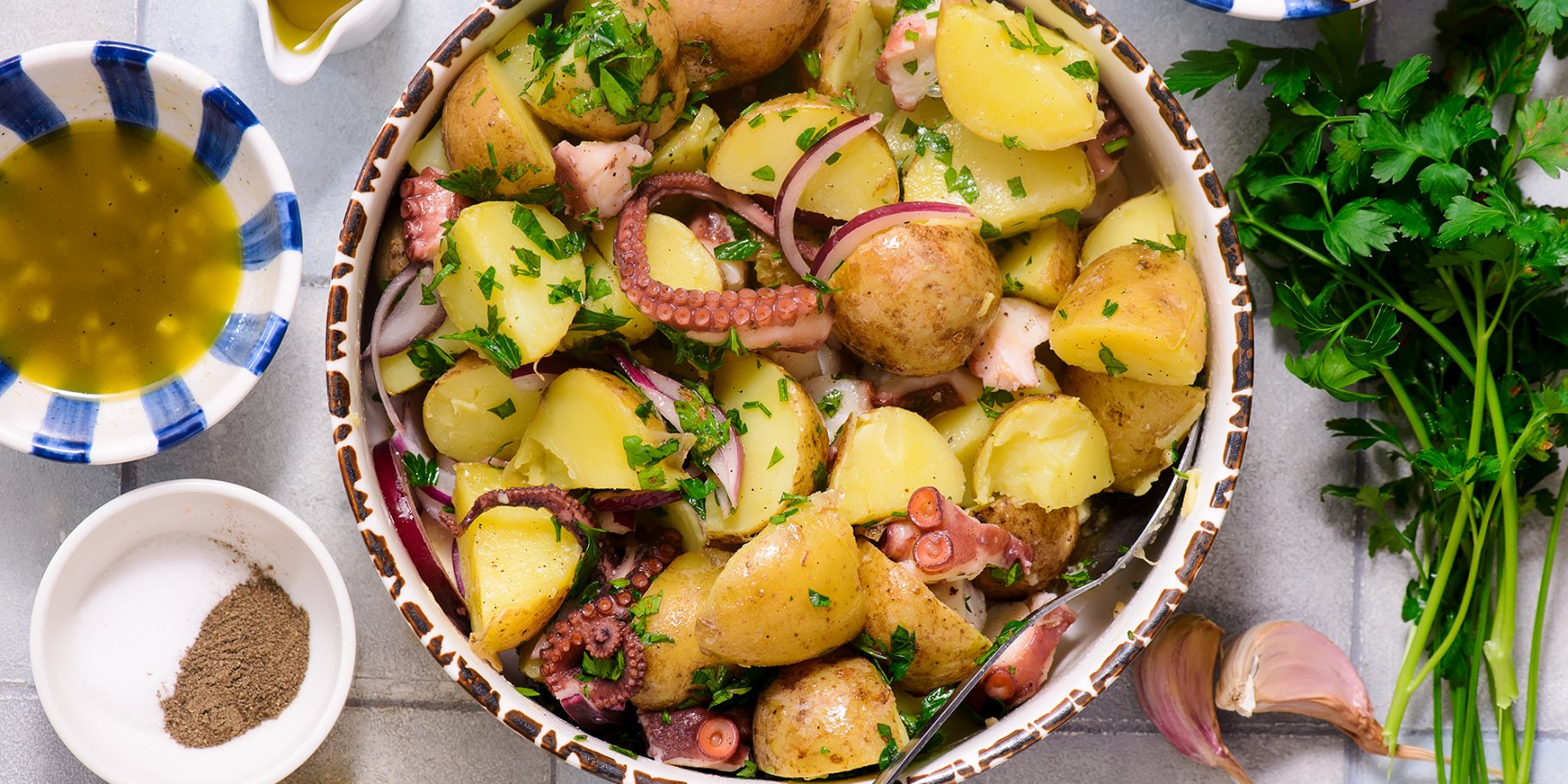 салат з восьминогом