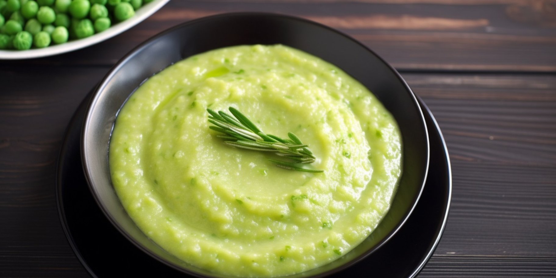 Полента із зеленим горошком