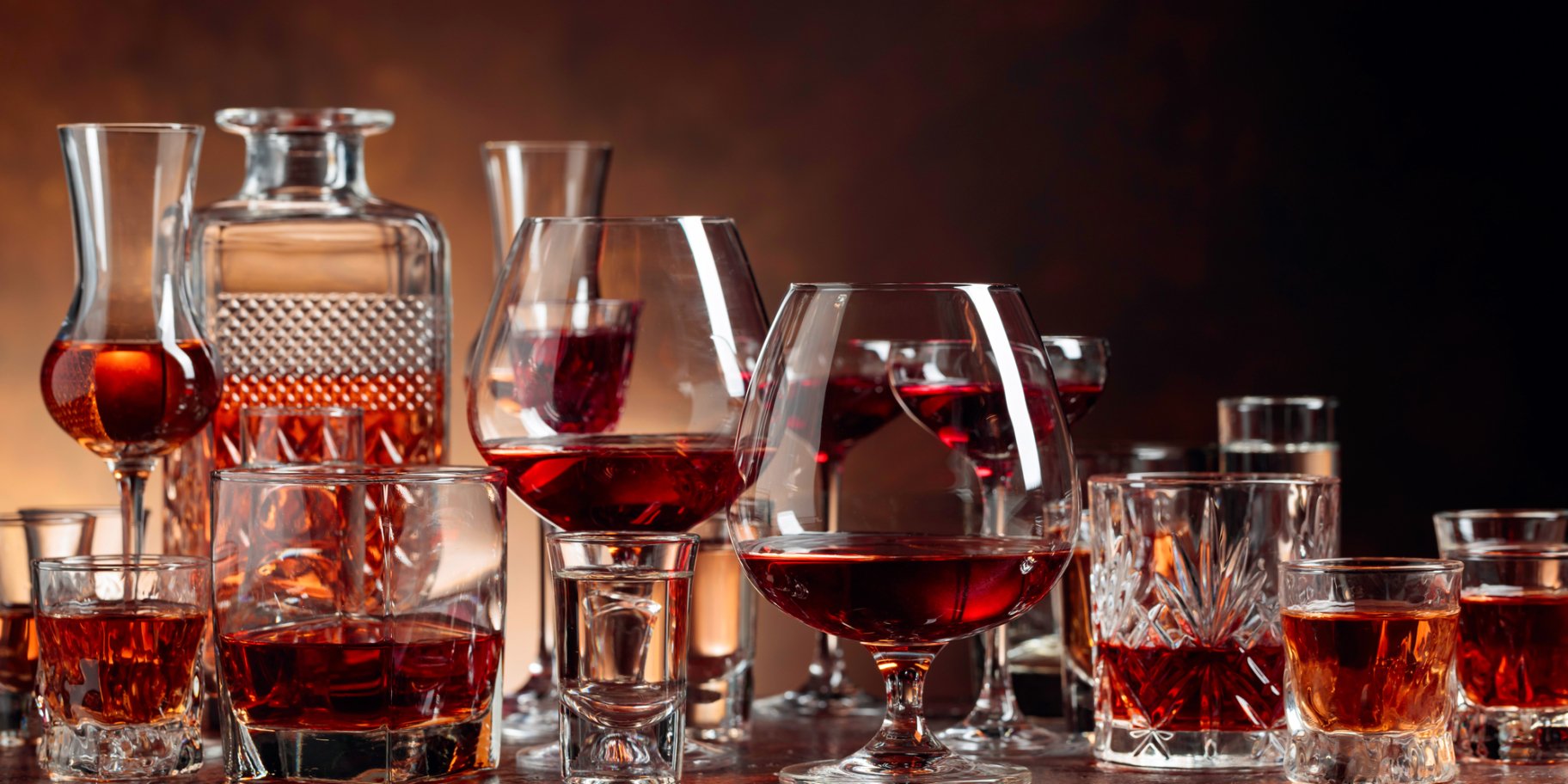 Различные виды алкоголя