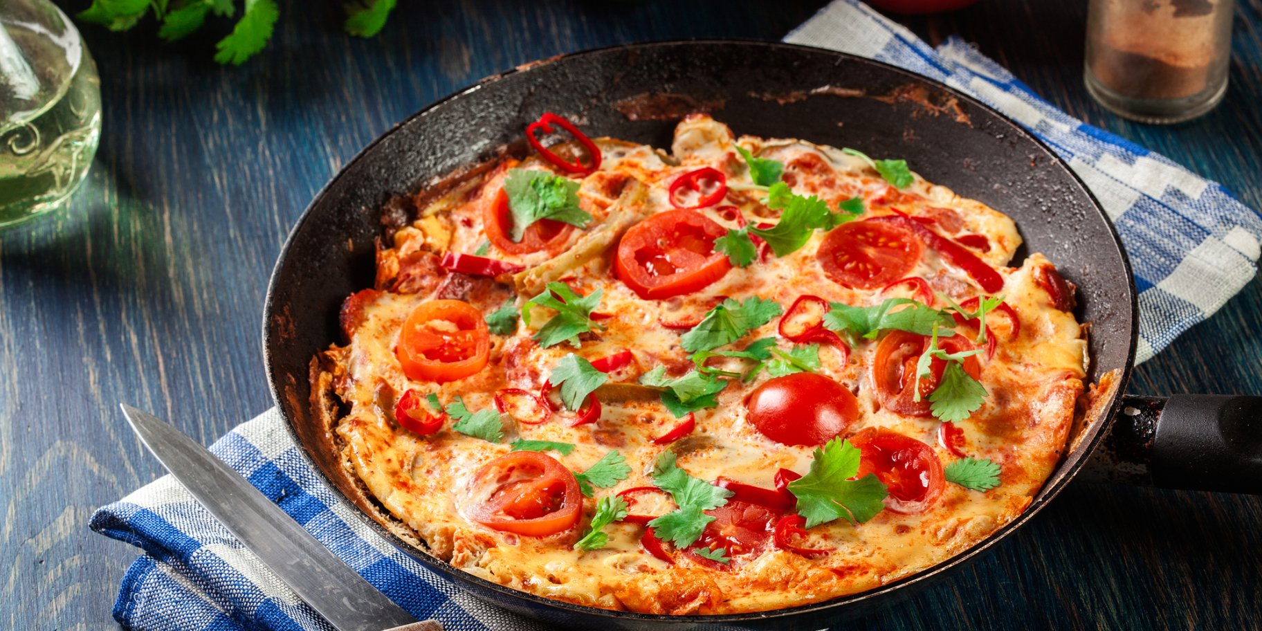 Ачма з лаваша з томатами