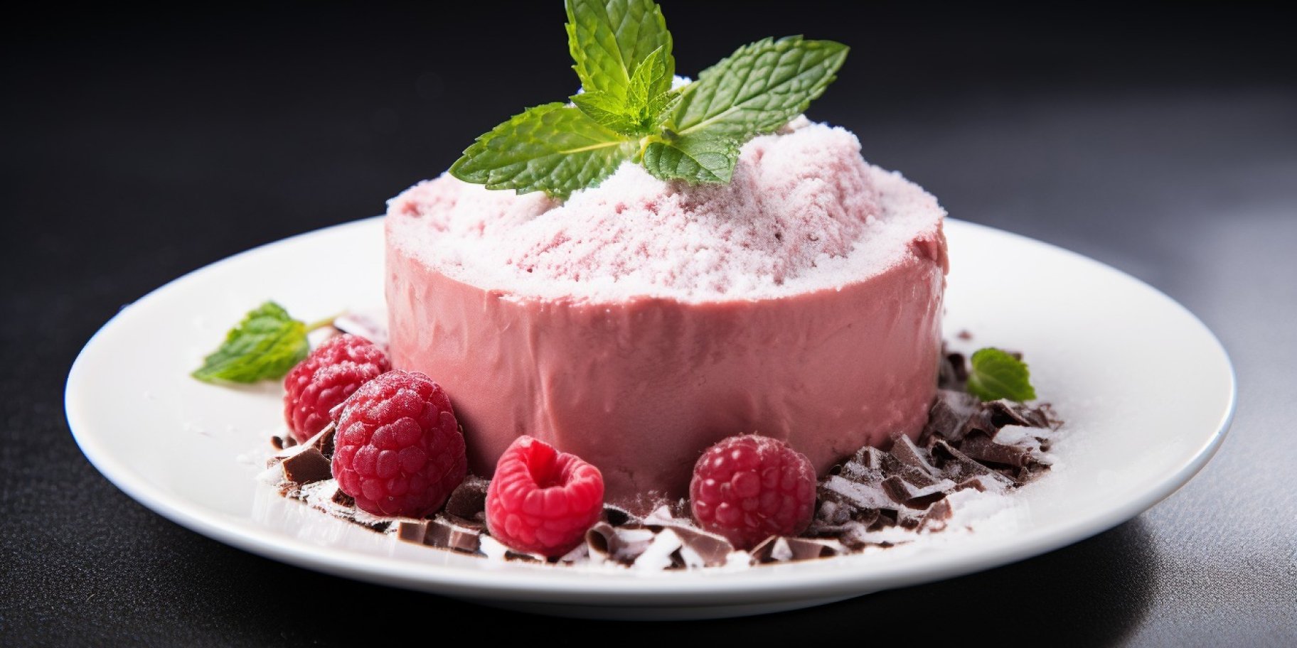 Малиновий мус з вершками