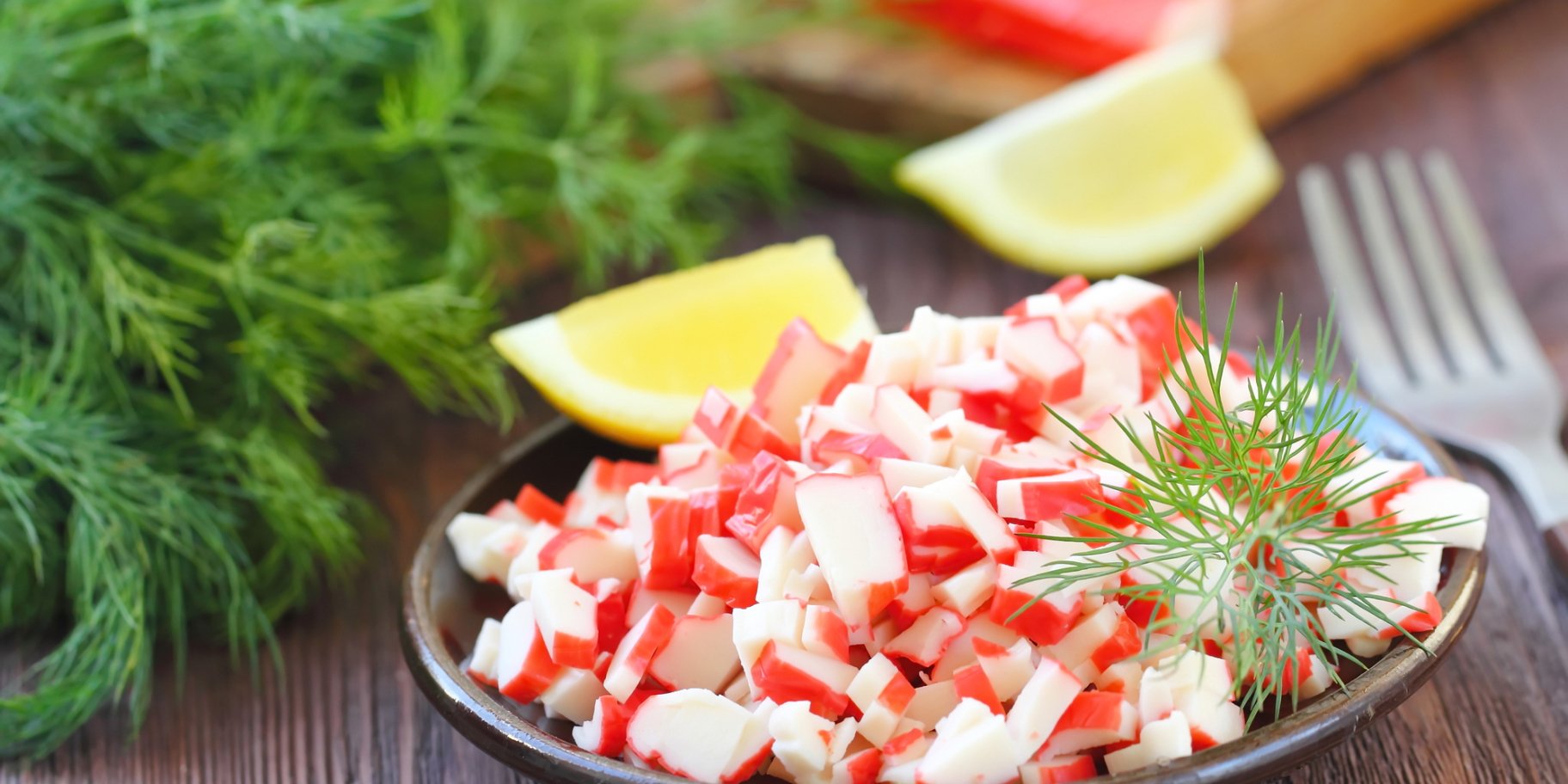 Салат з крабовими паличками