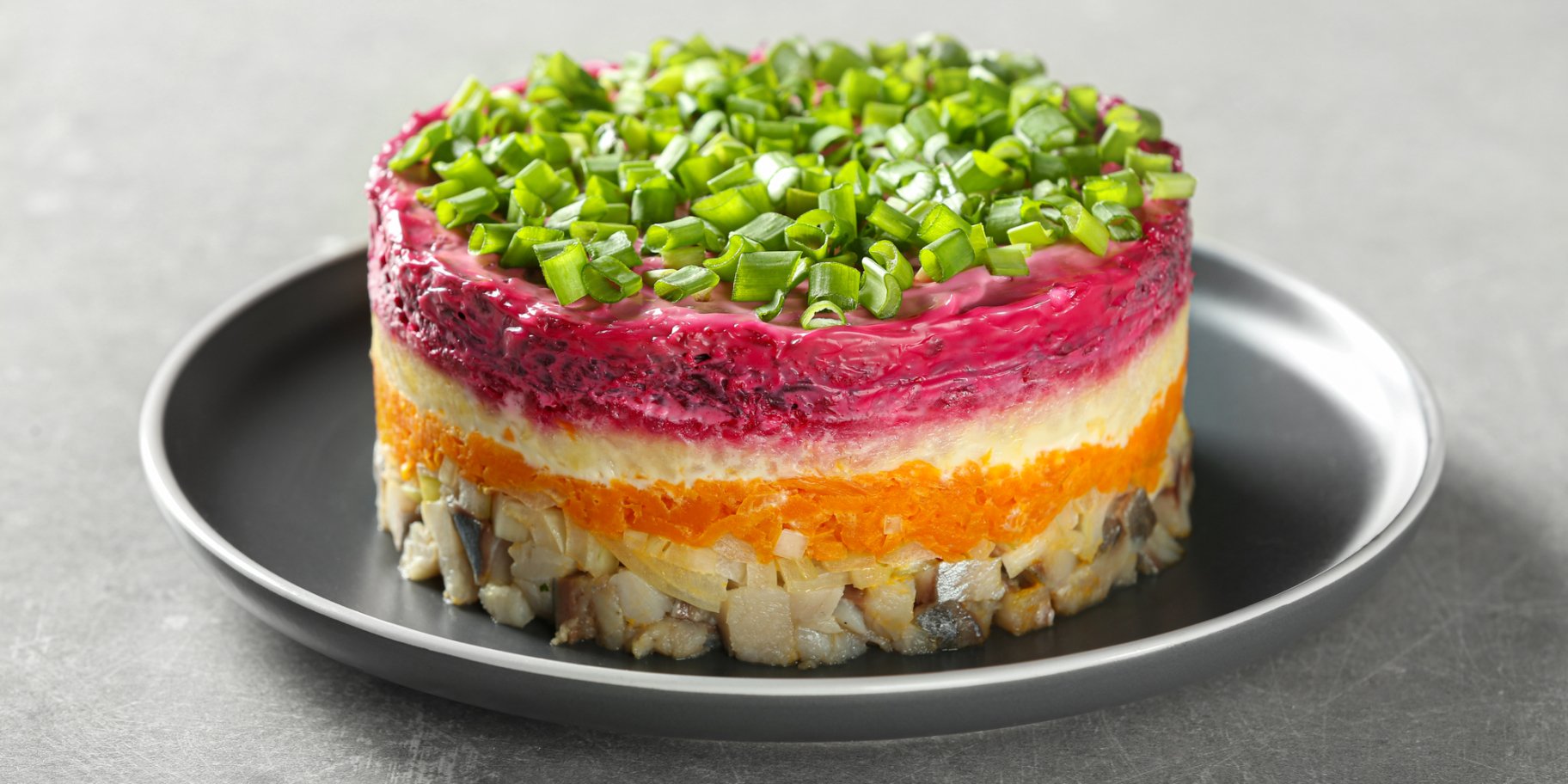 шуба із зеленою цибулею