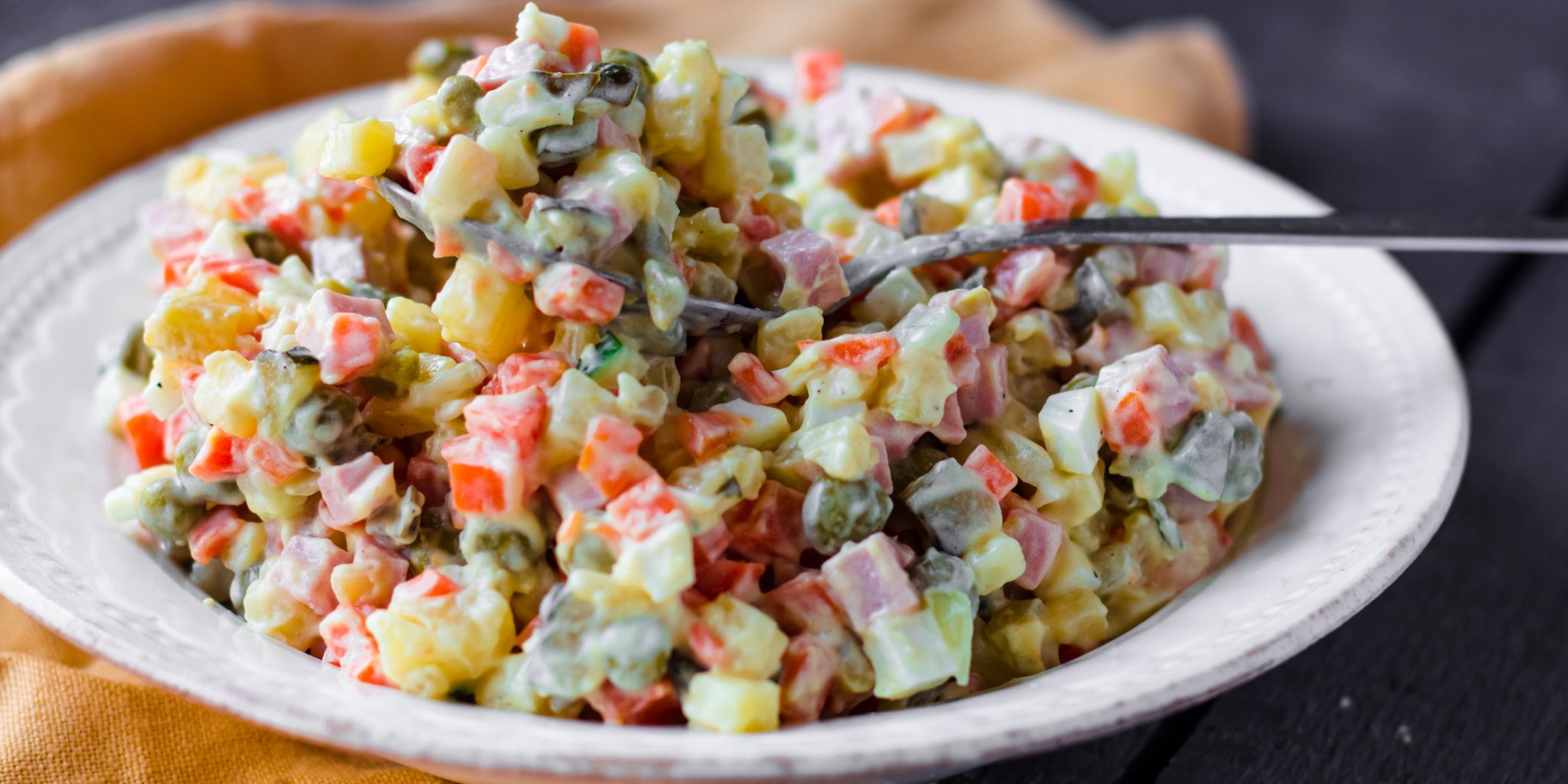 Салат "Олів'є" з бужениною