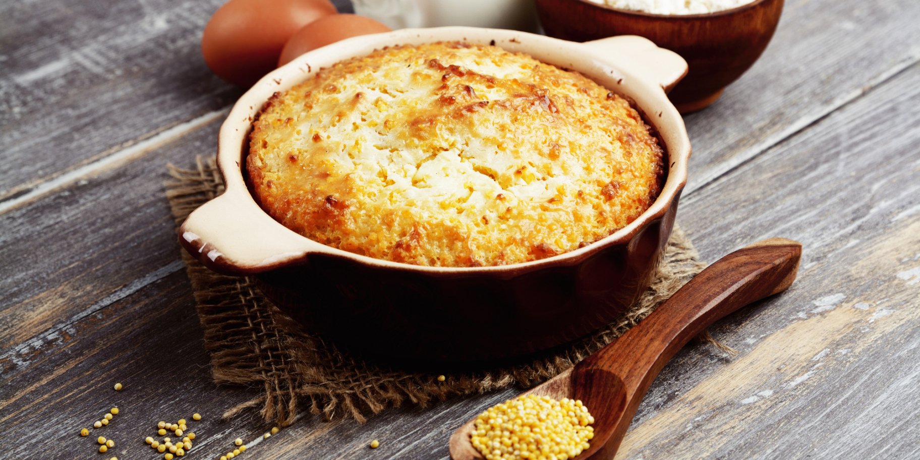 Пирог из пшена и брынзы рецепт