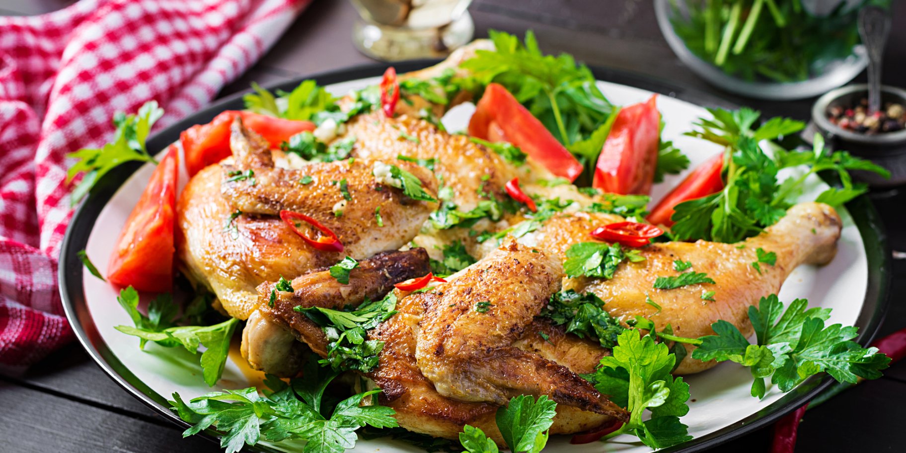 Курчата з гарбузом