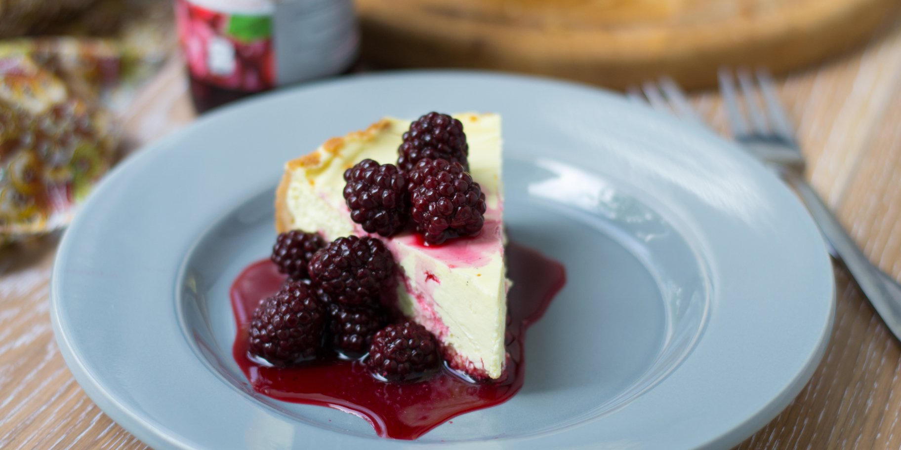 Чизкейк з хлібцями і джемом