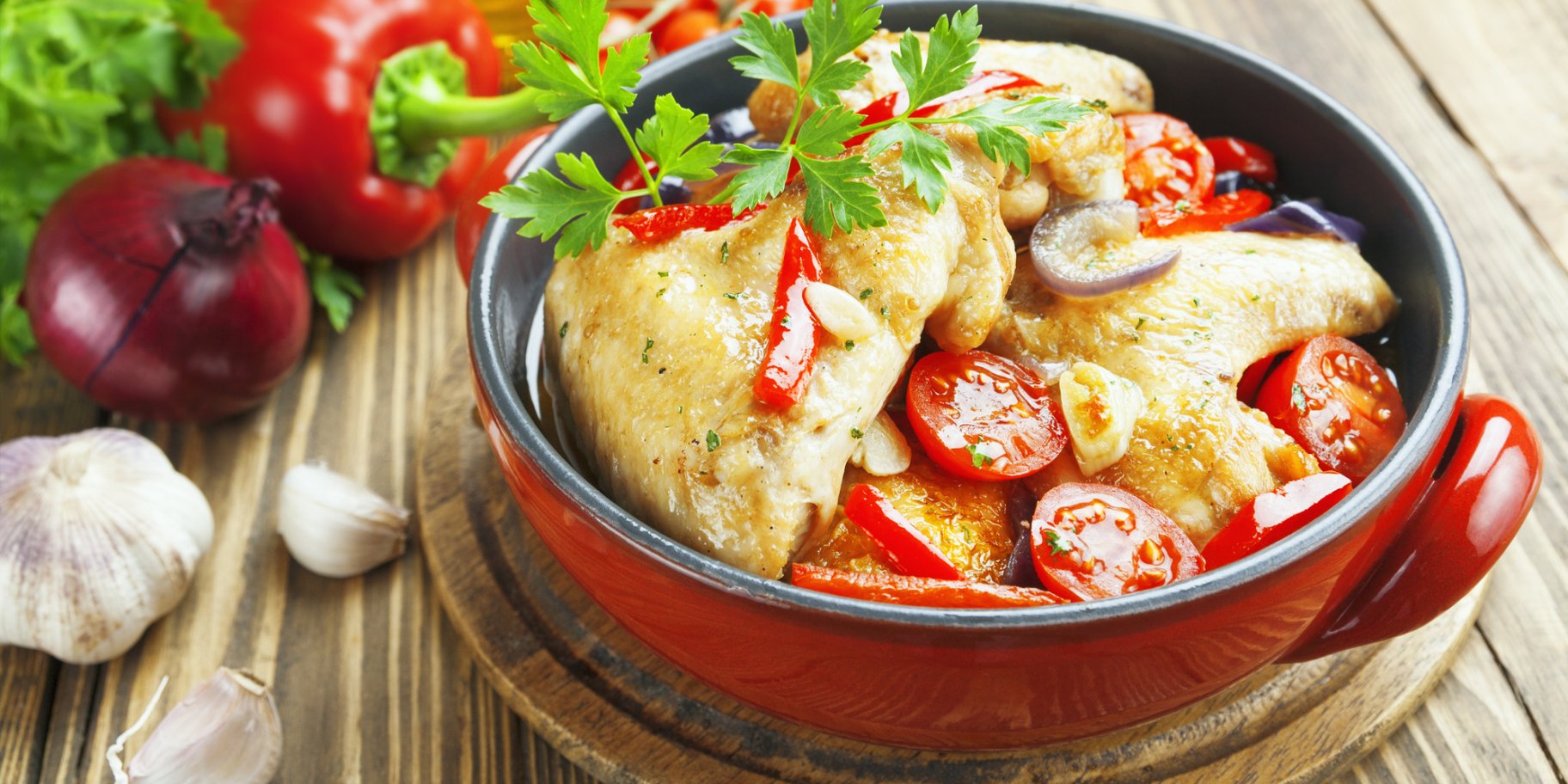 Курица с овощами