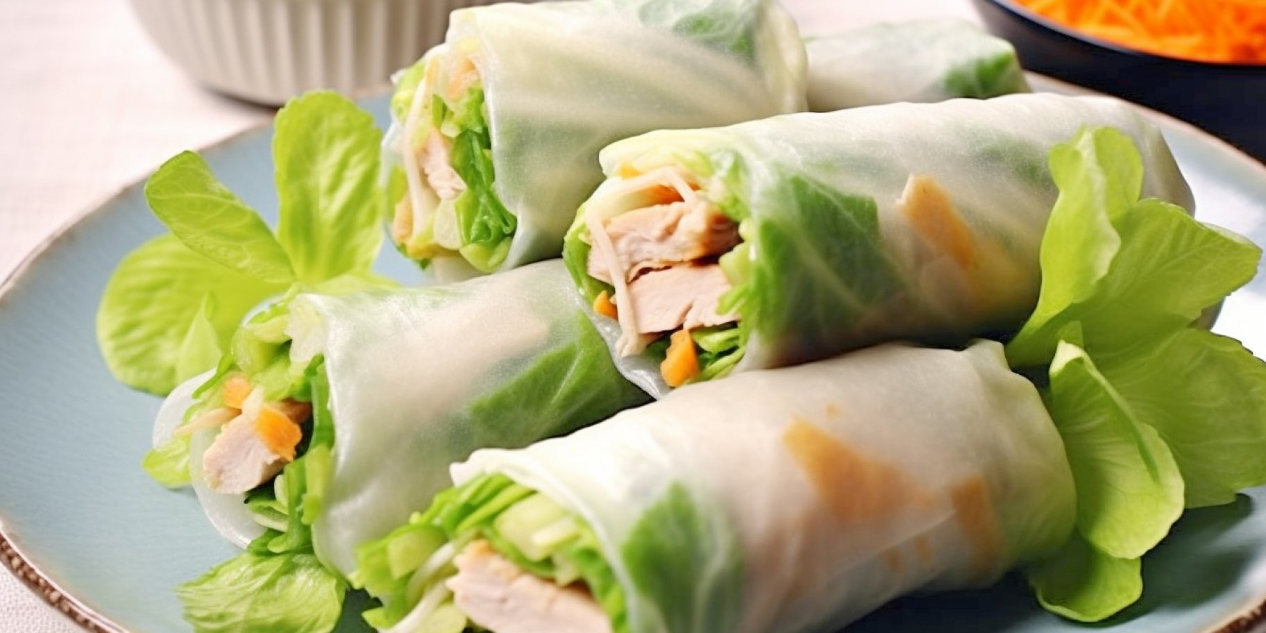 спринг-роли з молодої капусти й відвареної курки