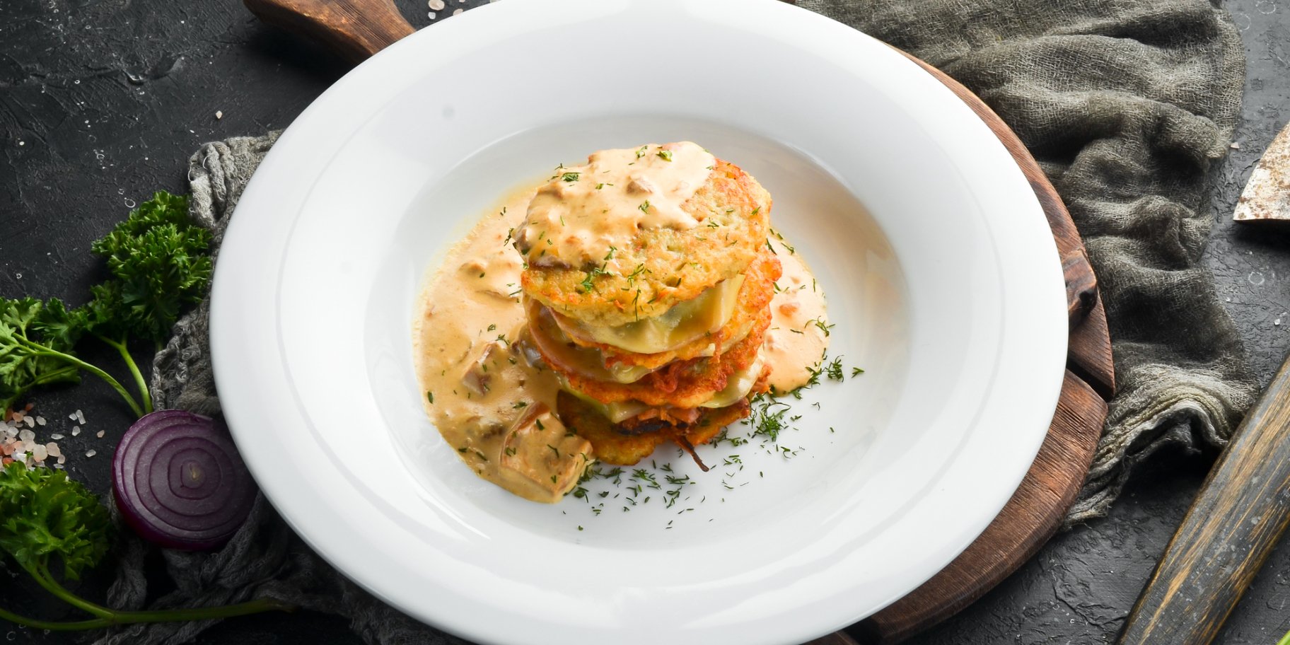 Деруни з квашеною капустою рецепт