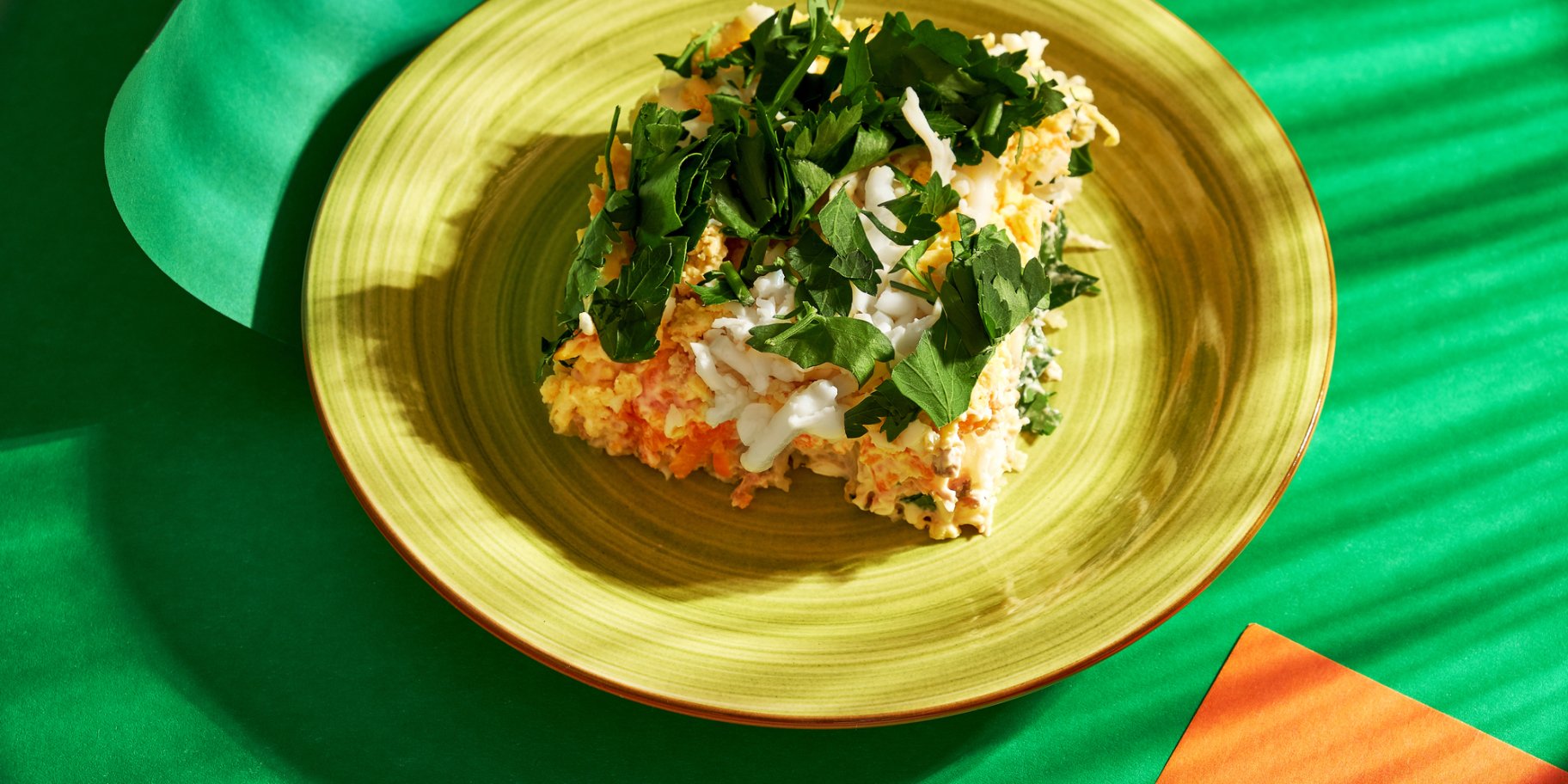 Салат із сардин із соломкою