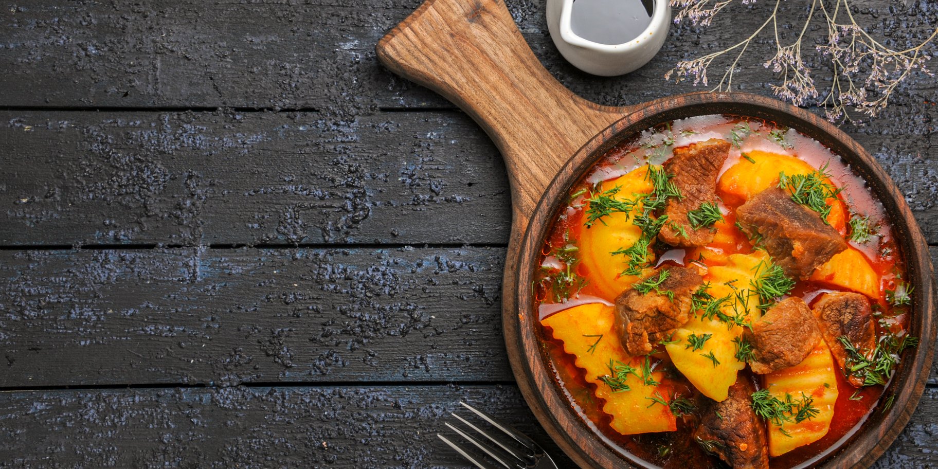 Картопля з м'ясом