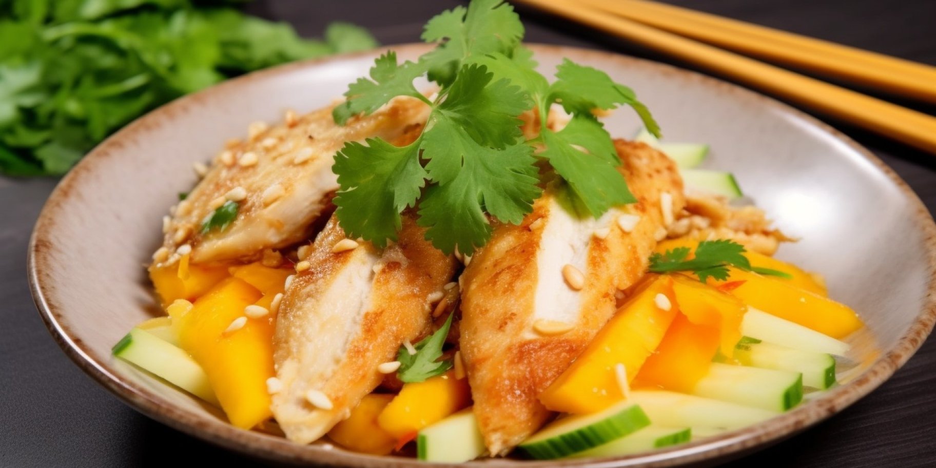 Салат з манго та куркою