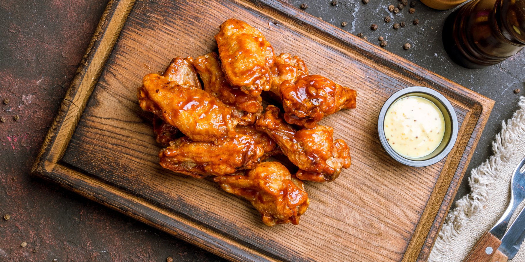 Курячі крильця в медовому соусі