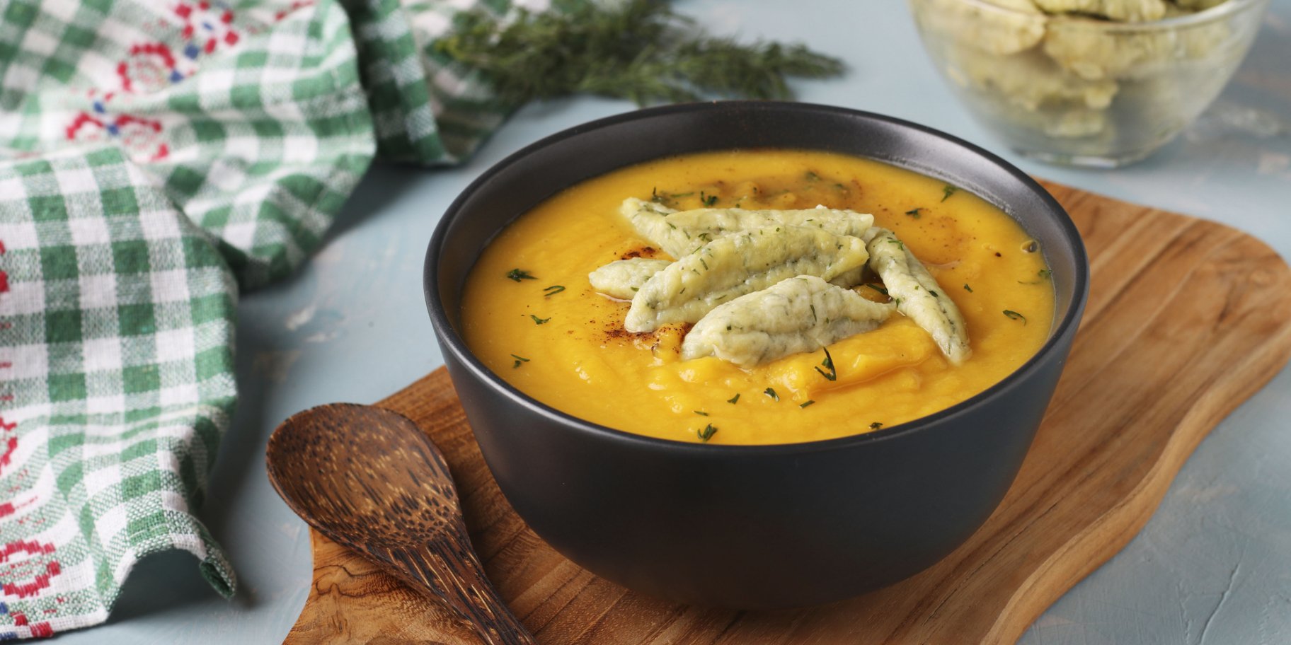 Гарбузовий суп із галушками