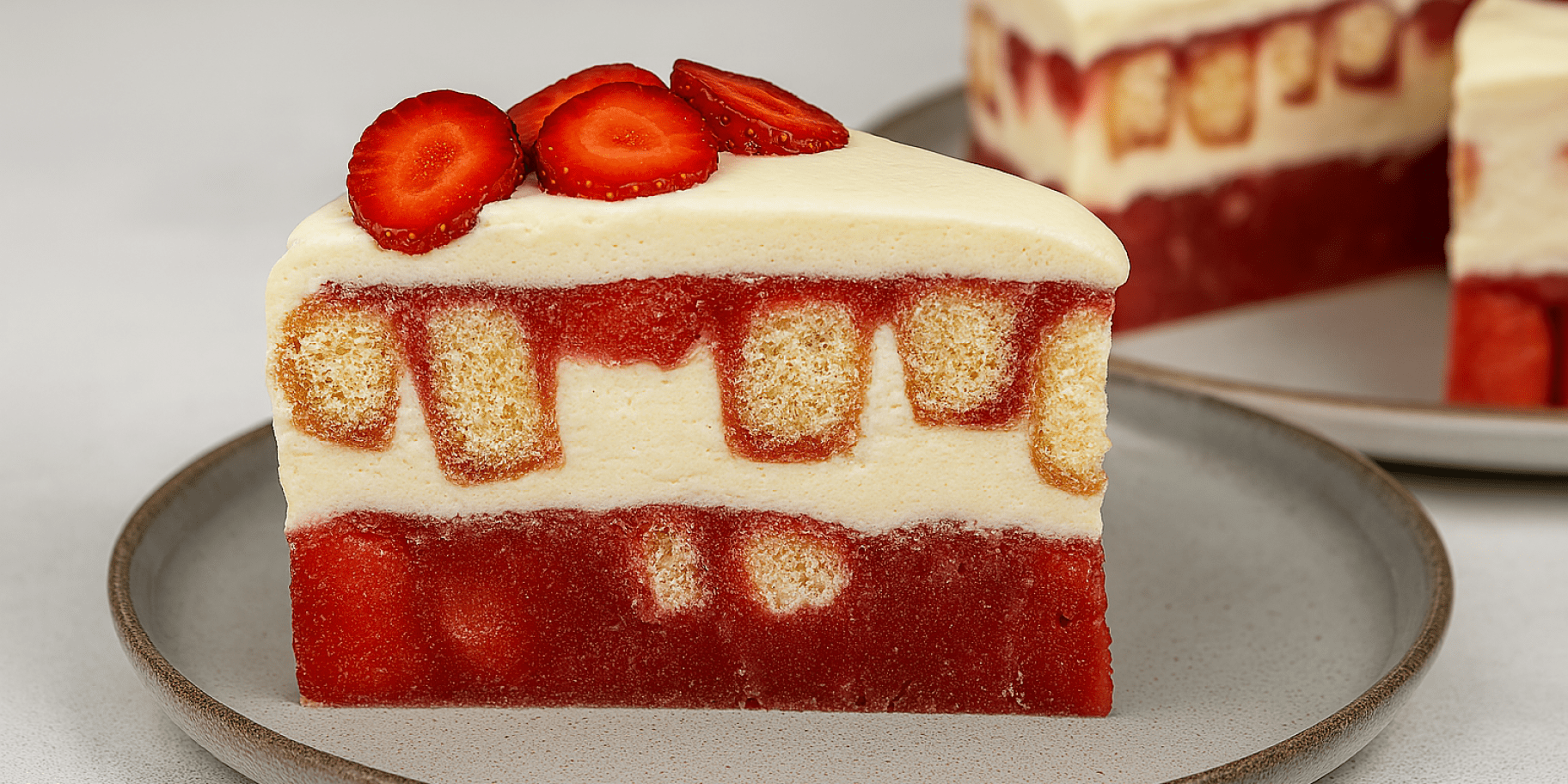 Полуничне тирамісу з желе