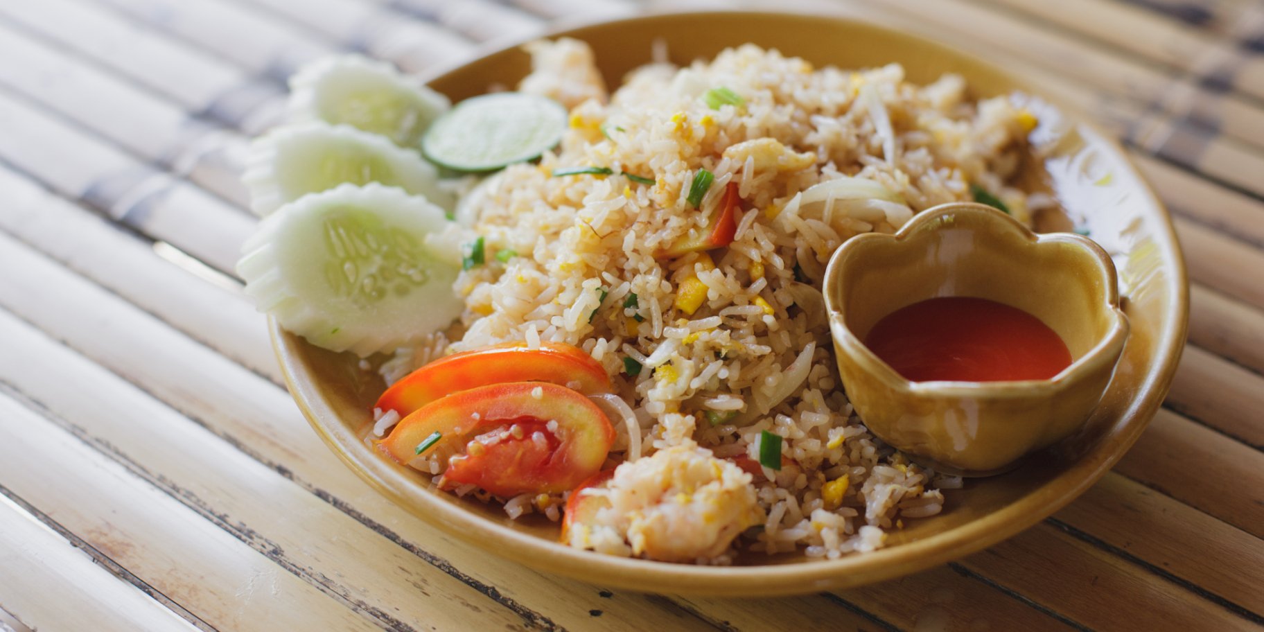 Кхао пад з овочами