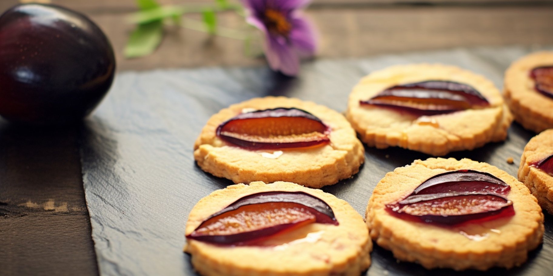 Пісочне печиво зі сливами