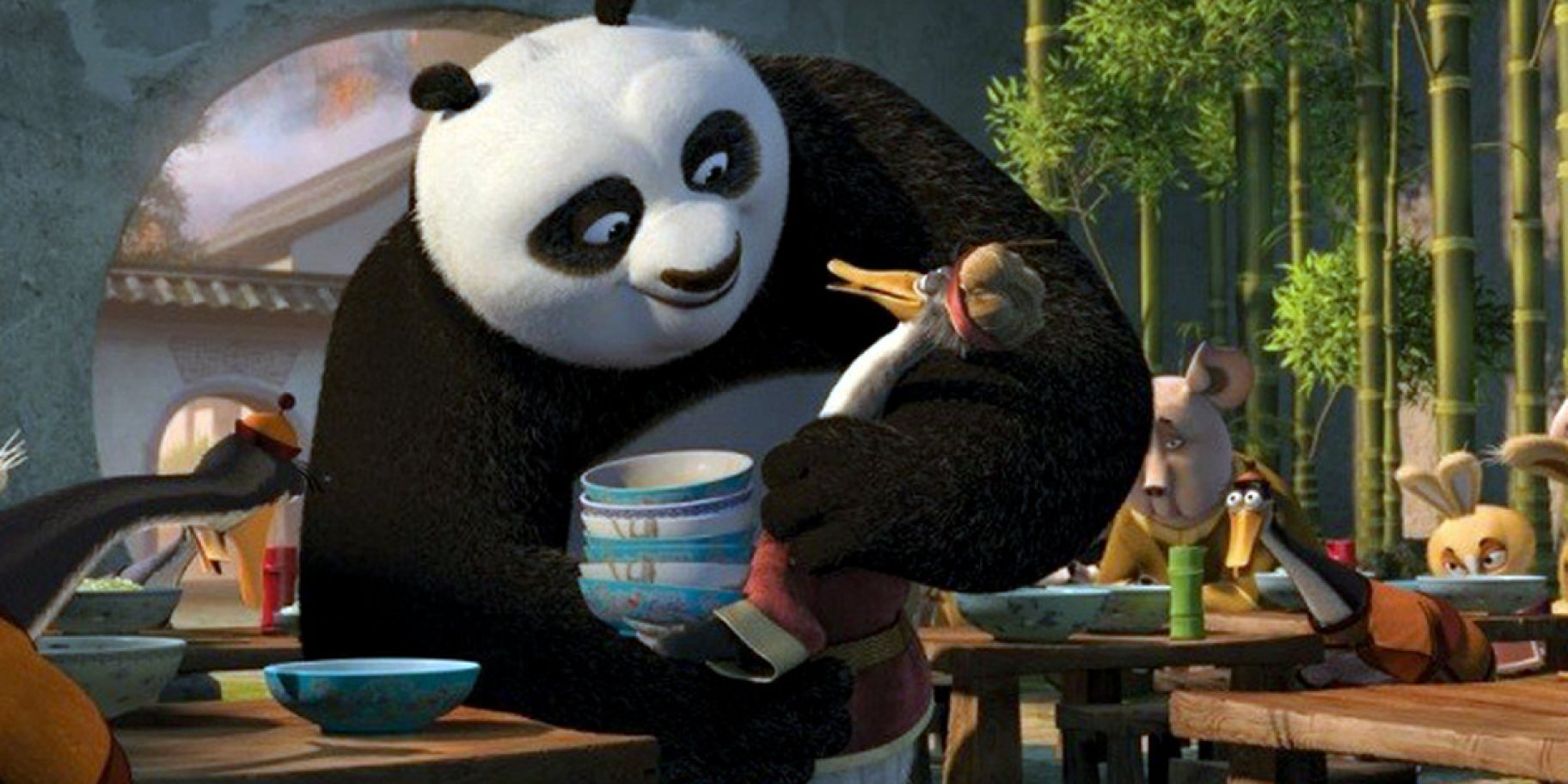 Кадр із мультфільму "Панда Кунг Фу"