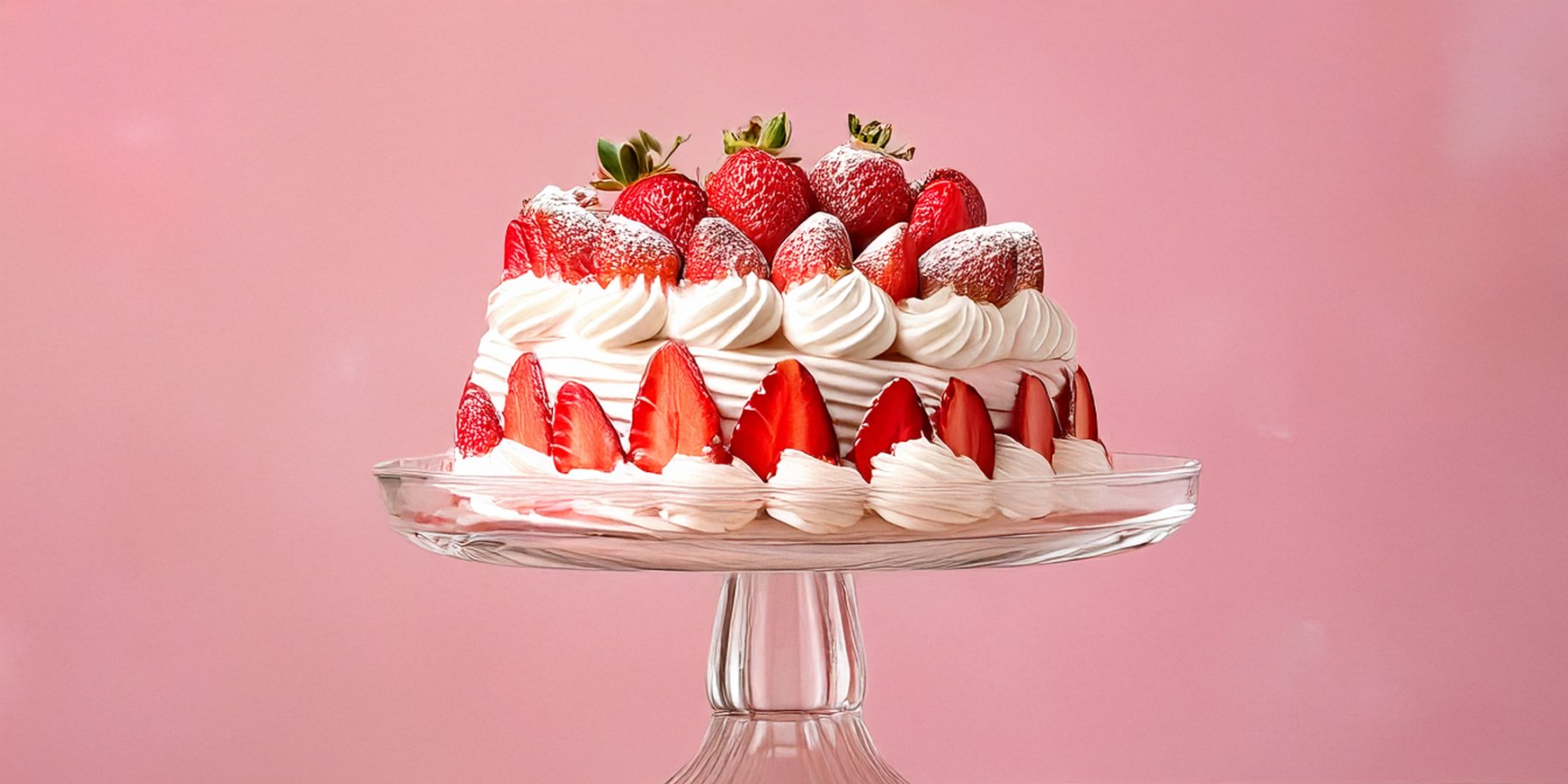 Торт із зефіру з полуницею