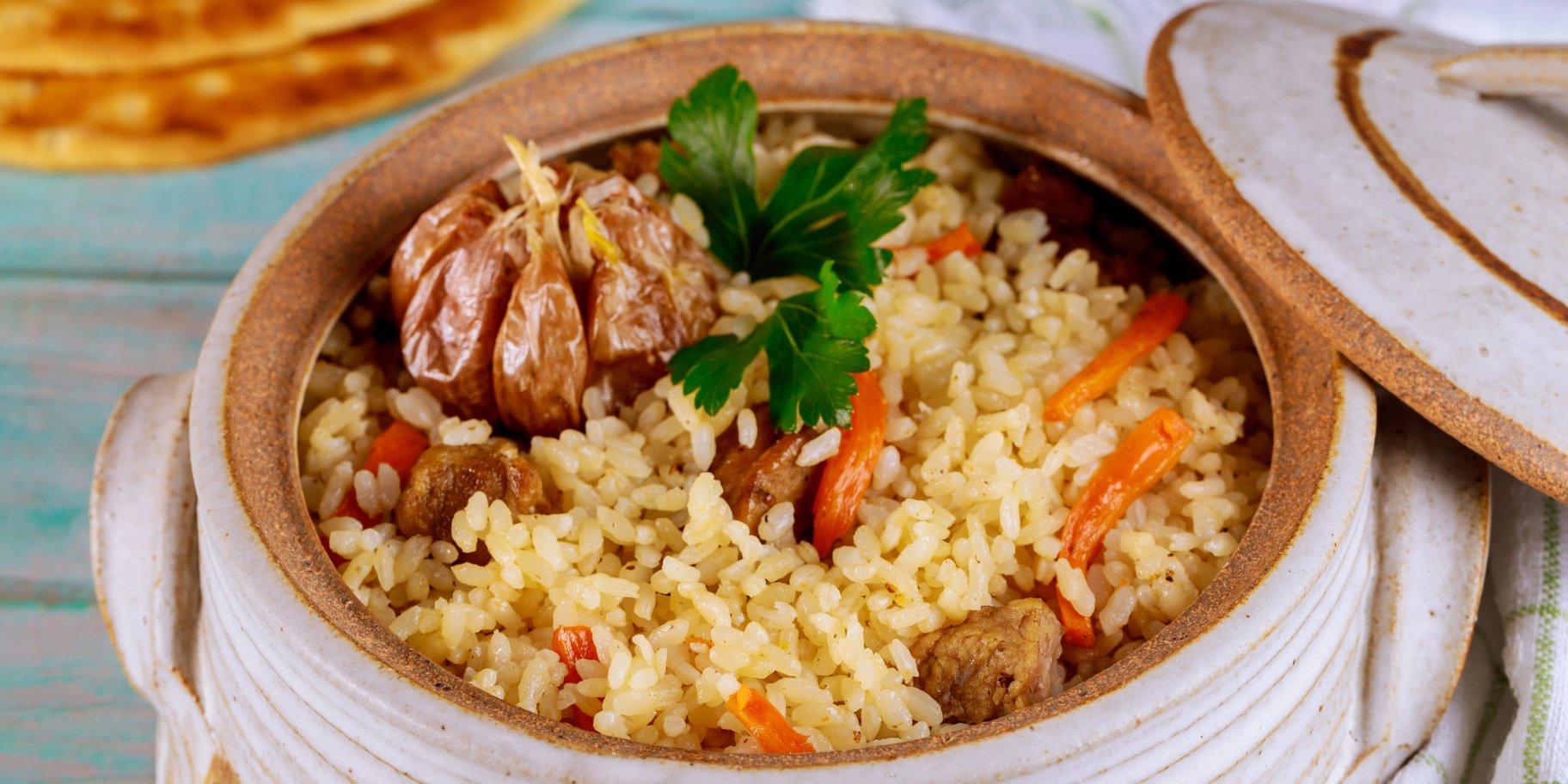 Плов з курячими шлунками