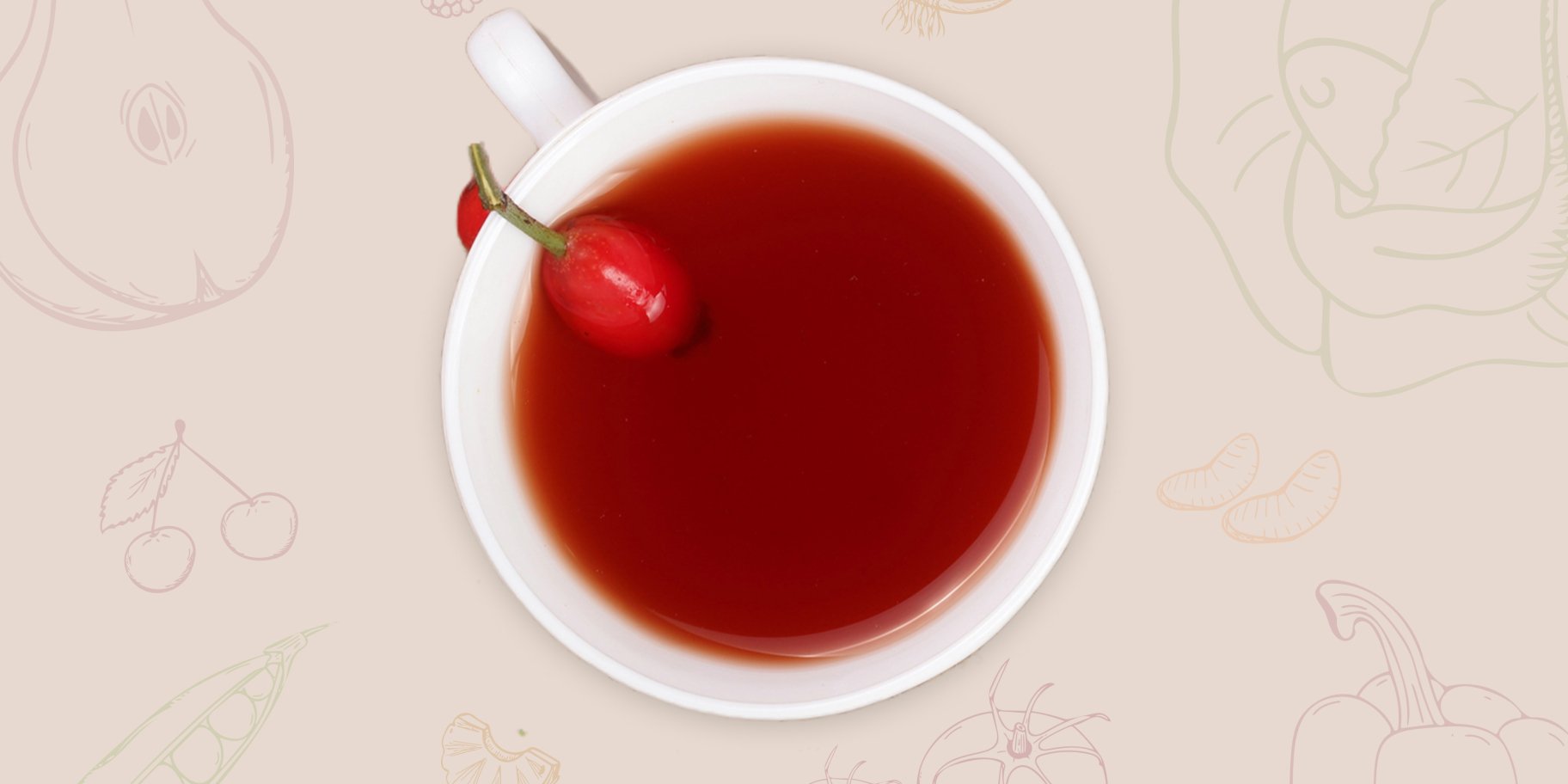 Малиновий узвар із шипшиною