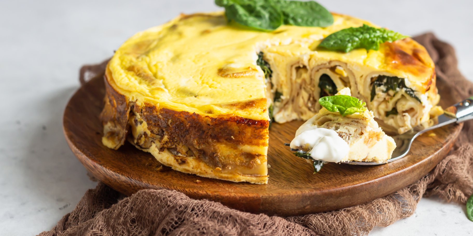 Млинцева запіканка з курячим філе