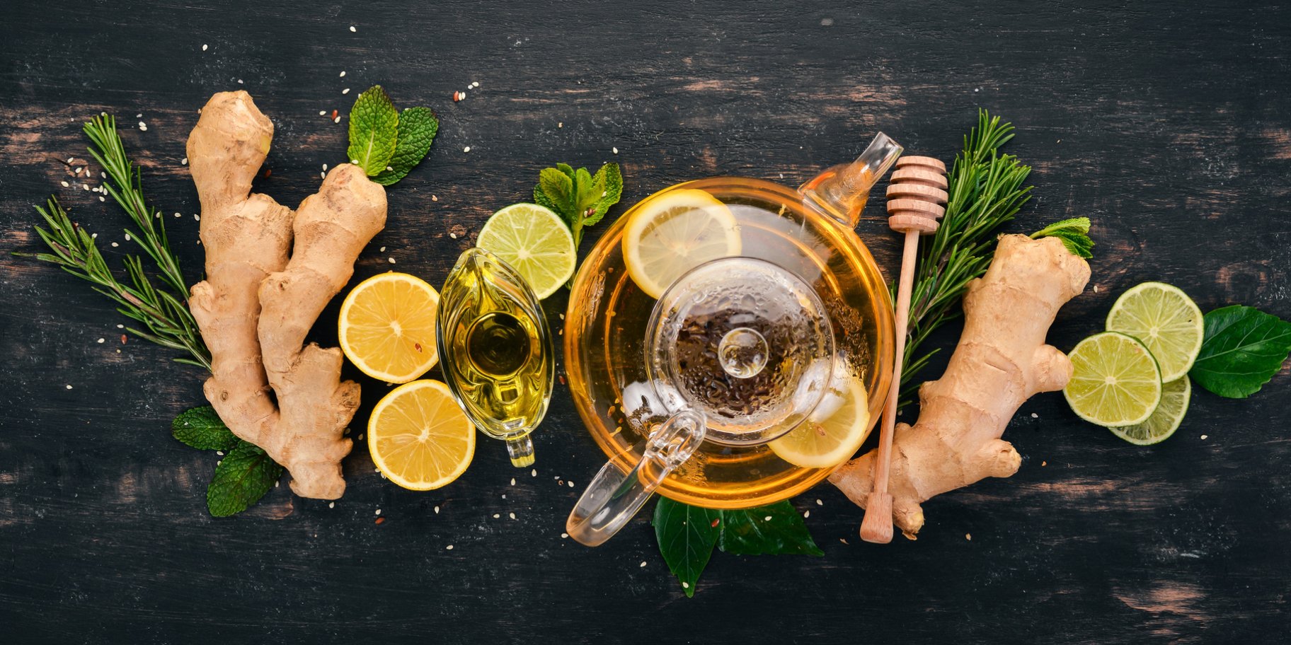 Чай з лимоном і імбиром