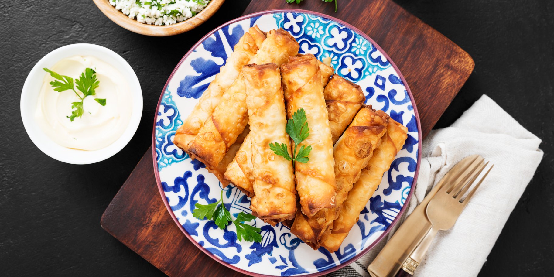 Італійські смажені роли з начинкою