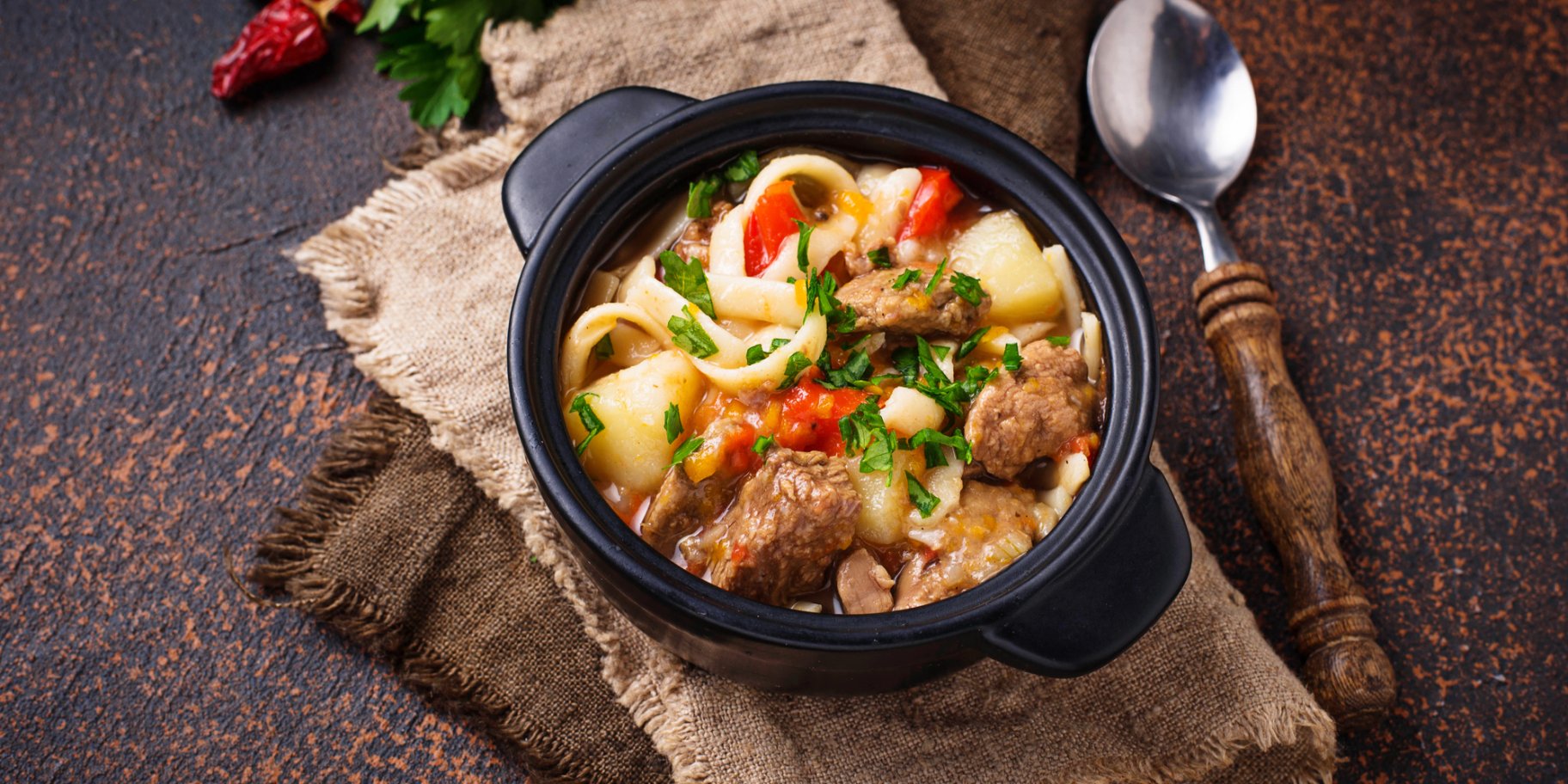 Лагман с редькой