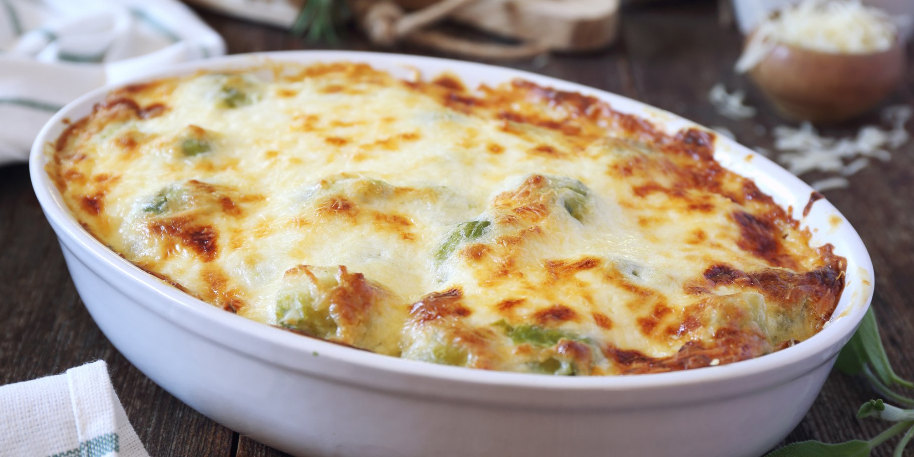 Запіканка з брюссельською капустою і сиром