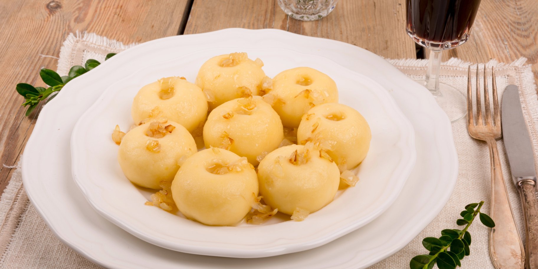 Полтавські галушки з цибулею