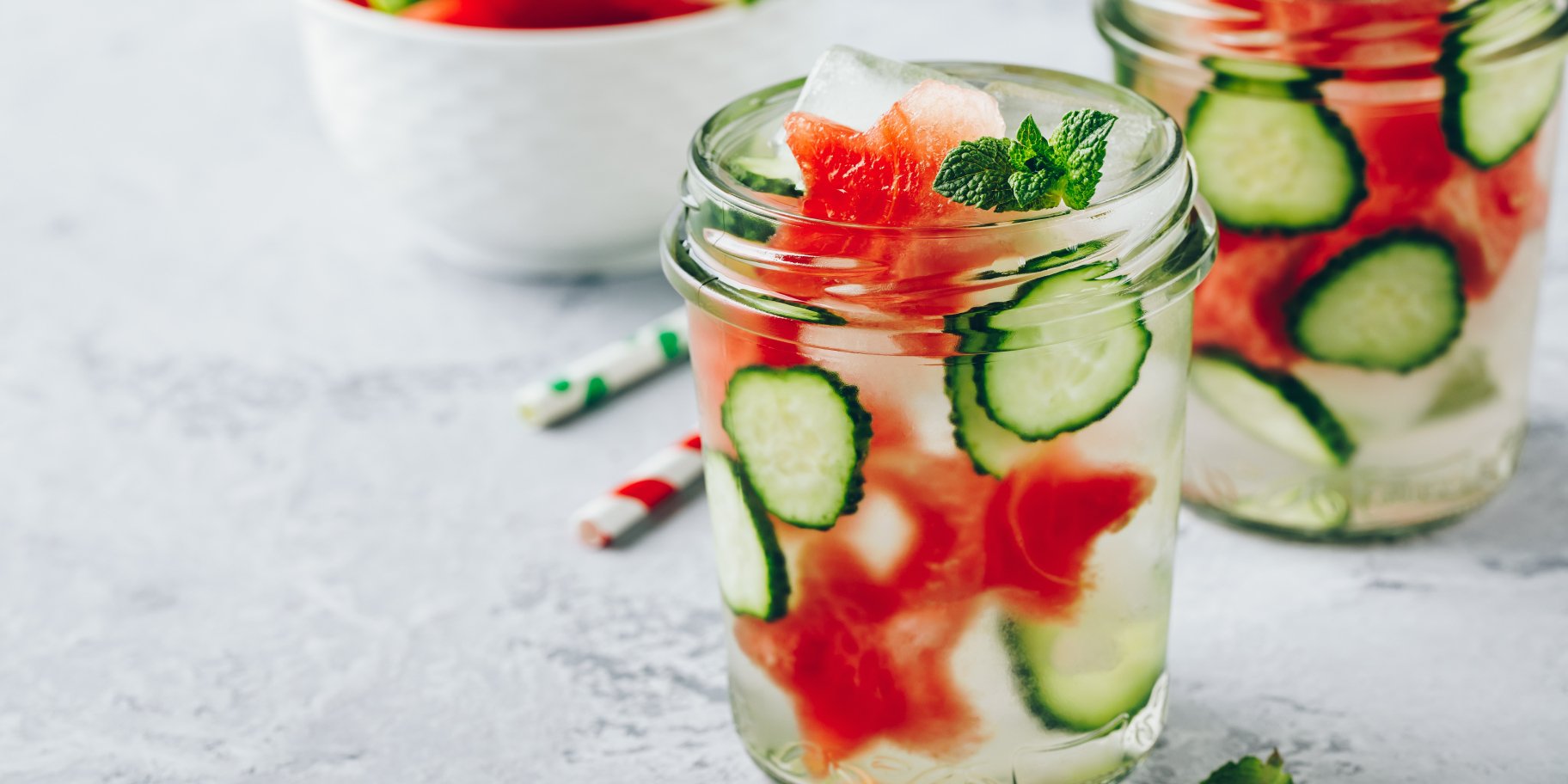 Лимонад з кавуном і огірком