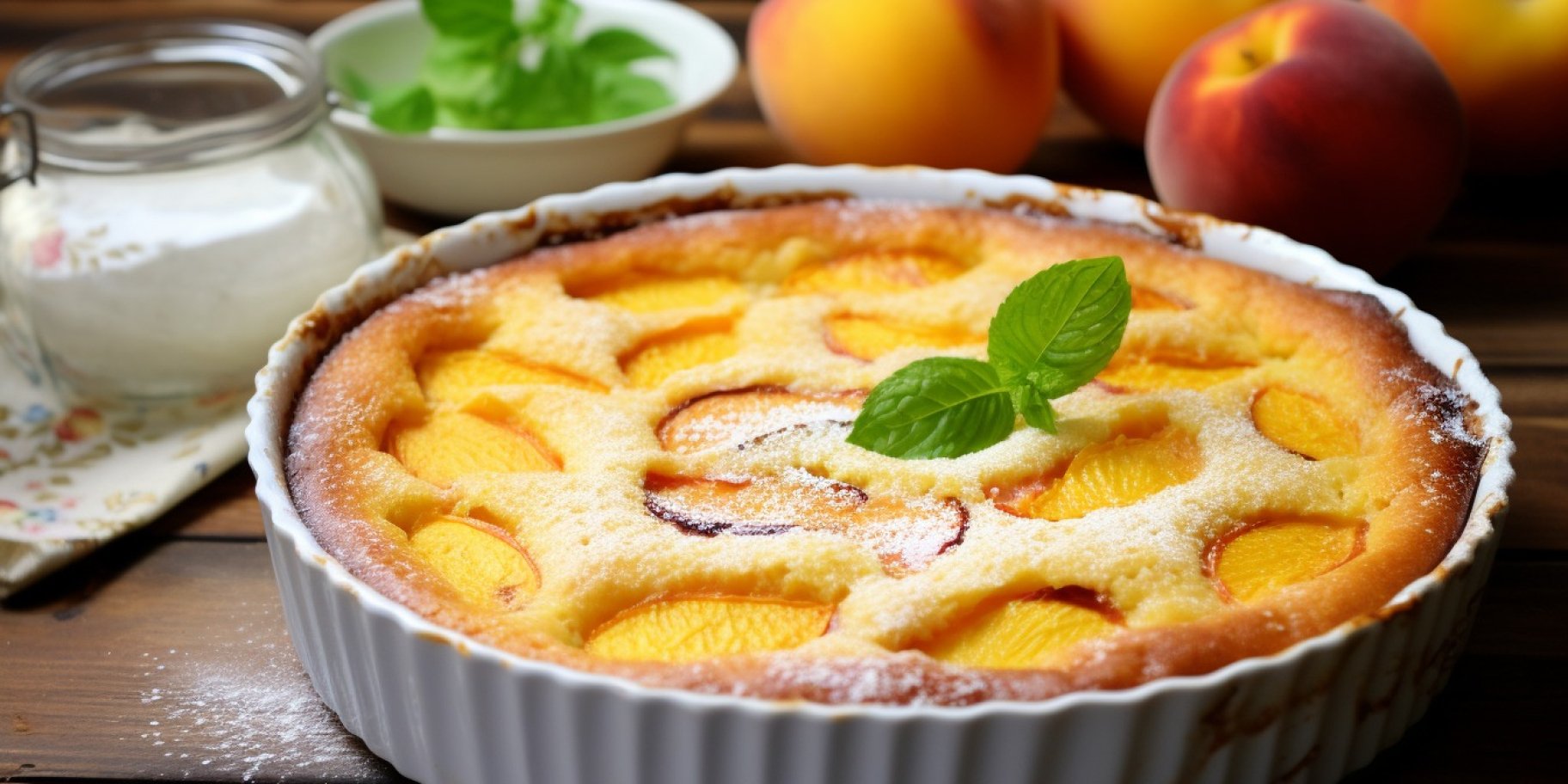 Клафуті з персиками