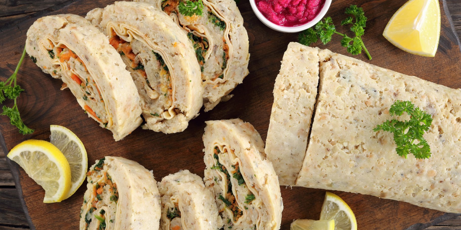 Рибний рулет-суфле з начинкою